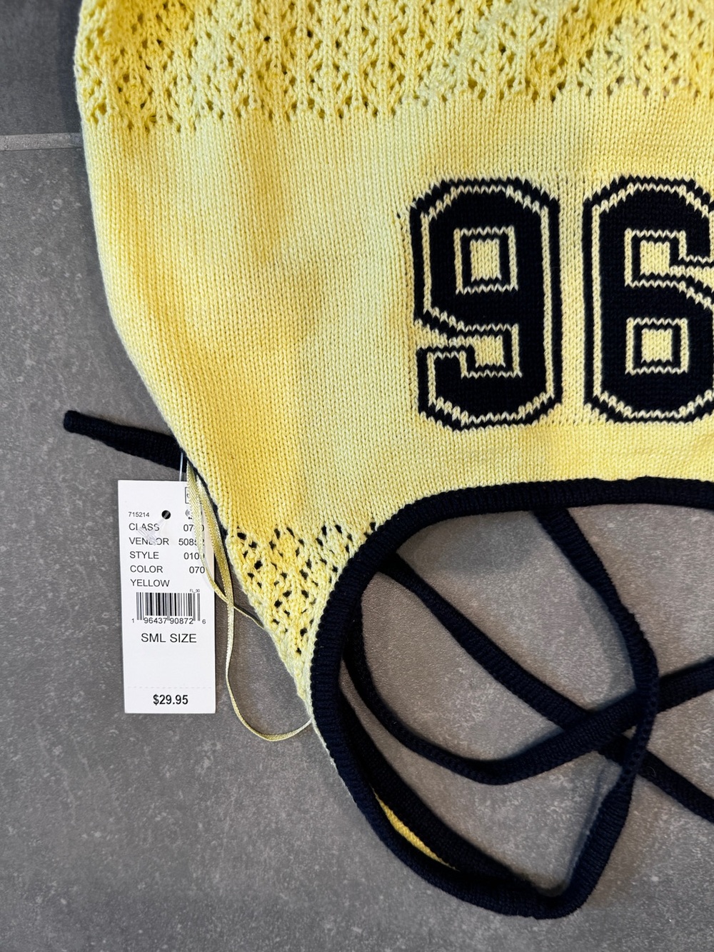 Pacsun Haler Neck crop top in Yellow